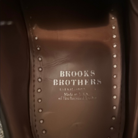 Brooks Brothers Brown Leather Oxford Shoes main image 6